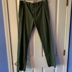 Hollister skinny chinos, olive green, 28x30